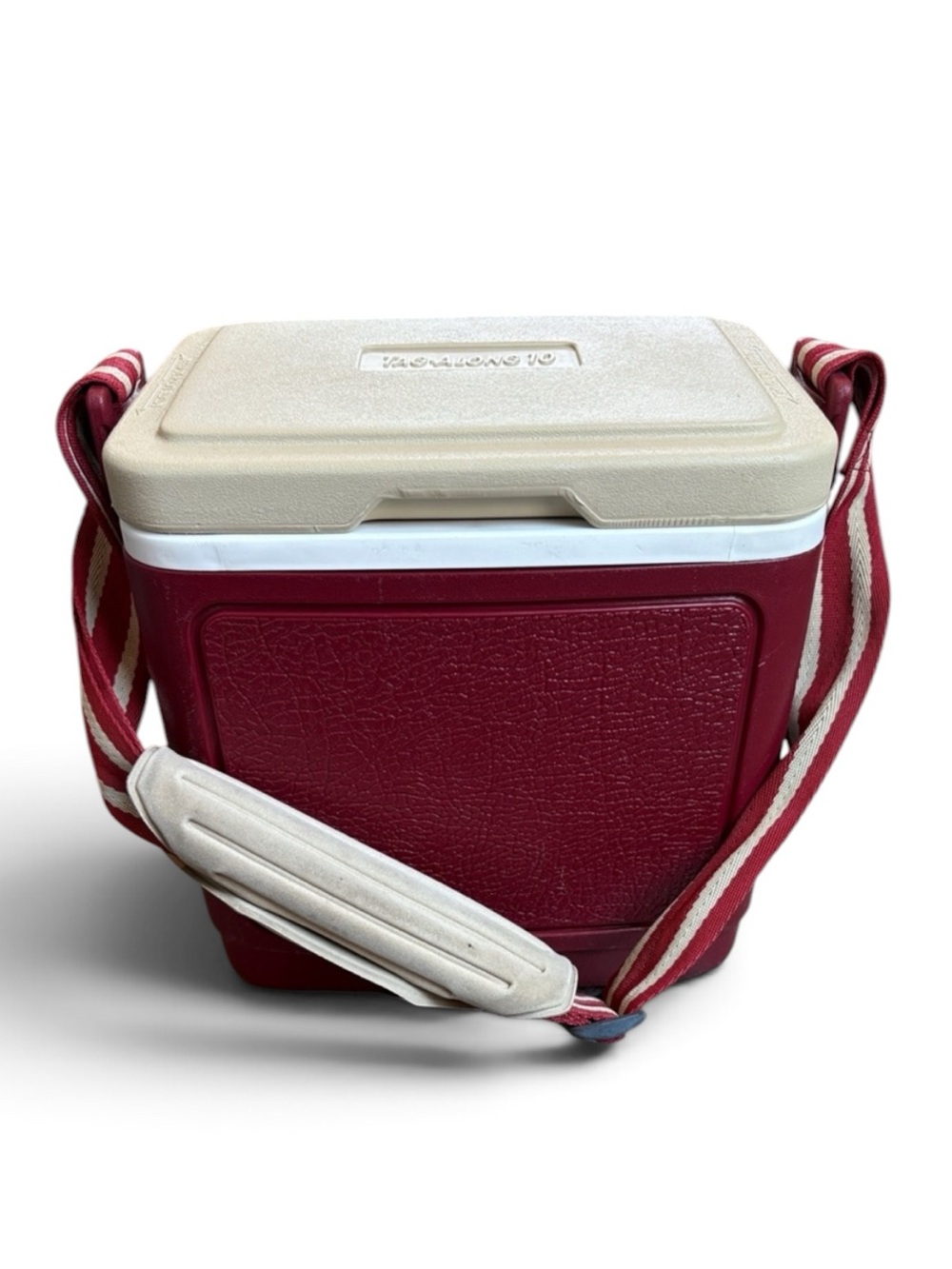 Igloo Tag-Along 10 Ice Chest Cooler w/ Shoulder Strap Red READ
